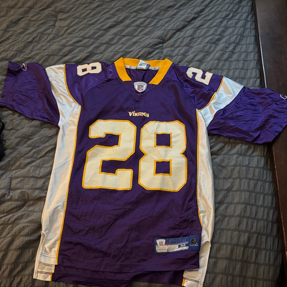 Reebok Purple and White Jersey with Yellow Accents
